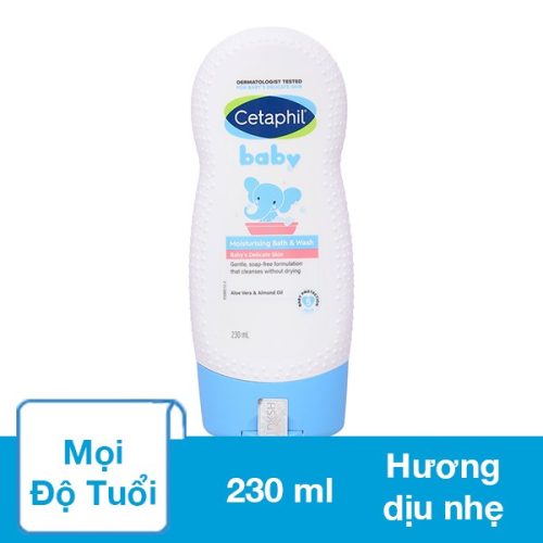 SỮA TẮM DƯỠNG ẪM DỊU LÀNH CHO BÉ CETAPHIL BABY MOISTURIZING BATH & WASH