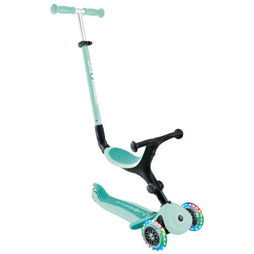 Xe Scooter 3 bánh Globber Go Up Active Lights có gác chân 15 tháng đến 9 tuổi, Mint/Pistachio