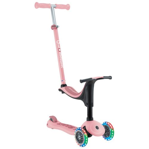 Xe Scooter 3 bánh Globber Go Up Sporty Lights từ 15 tháng đến 9 tuổi, Pink/Deep Pastel Pink