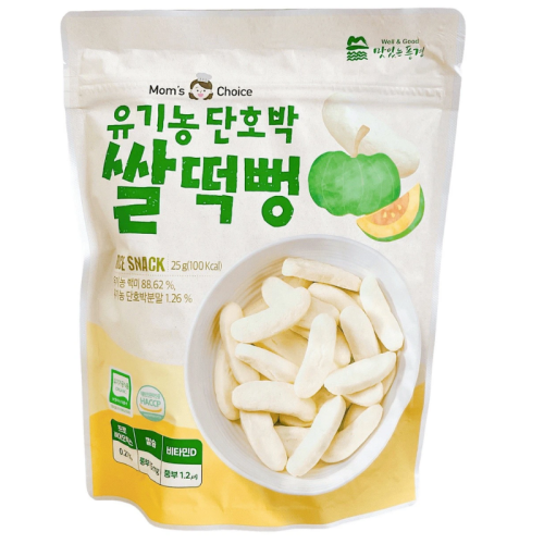 Bánh gạo hữu cơ thanh dẹt vị bí đỏ Mom - choice