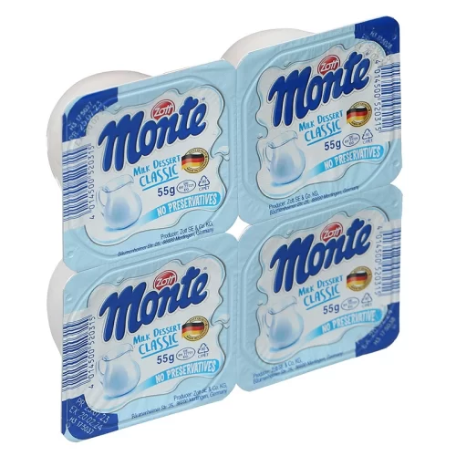 Váng sữa Monte Classic 55g x4 hộp