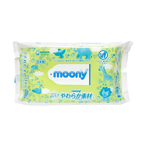 Khăn ướt nội địa Nhật Moony - Xanh- 76 tờ