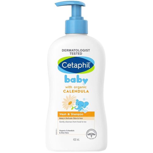 Sữa tắm gội trẻ em hoa cúc Cetaphil baby wash & shampoo calendula 400ml