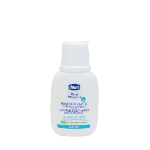 Sữa tắm gội chiết xuất Yến mạch 0M+ Chicco chai du lịch 50ml
